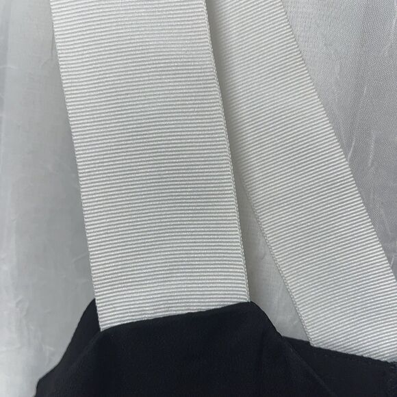 Banana Republic Black Grosgrain Straps Lined Blouse Top Tank Size Med NWT - Picture 3 of 7